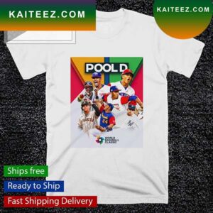 World Baseball Classic Pool D poster T-shirt