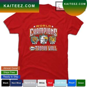 World Champions Trophy Wall KC Football T-shirt