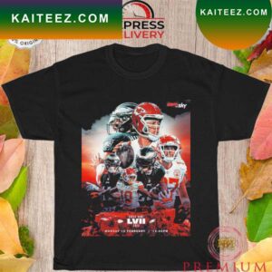 philadelphia eagles and kansas city chiefs super bowl Lvii 2023 T-shirt