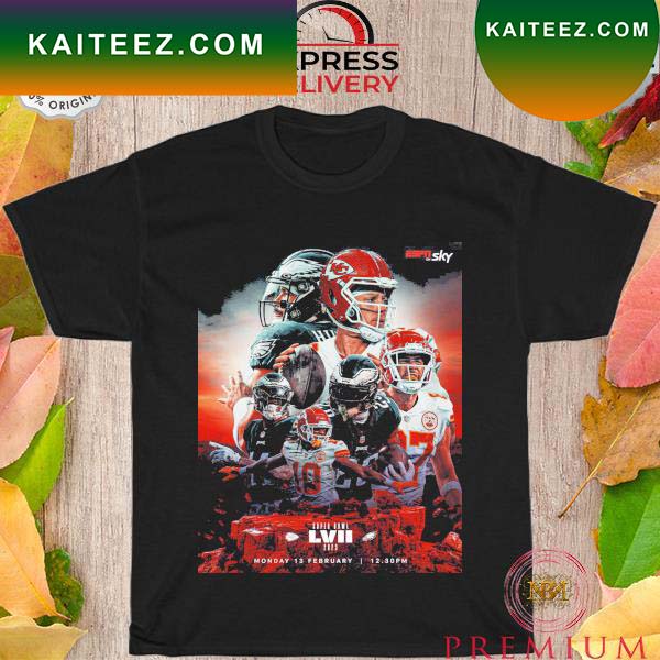 2023 Super Bowl Lvii Kansas City Chiefs Vs Philadelphia Eagles Shirt Ladies  T-shirt