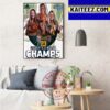 2023 American Athletic Conference Champions Are East Carolina Pirates Womens Basketball Art Decor Poster Canvas