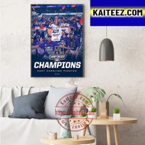 2023 American Athletic Conference Champions Are East Carolina Pirates Womens Basketball Art Decor Poster Canvas