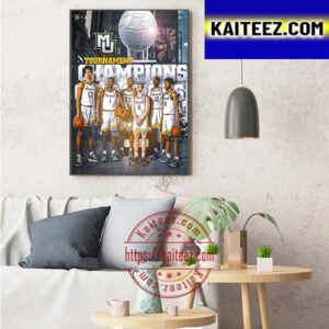 2023 Big East Tournament Champions Are Marquette Golden Eagles Mens Basketball Art Decor Poster Canvas