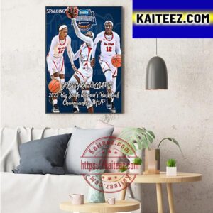2023 Big South Conference Womens Basketball Championship MVP Is Jhessyka Williams Art Decor Poster Canvas