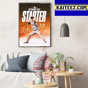 2023 Opening Day Starter Logan Webb San Francisco Giants x New York Yankees In MLB Art Decor Poster Canvas