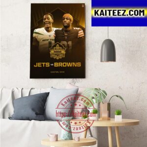 2023 Pro Football Hall Of Fame Game Is Set New York Jets Vs Cleveland Browns Art  Decor Poster Canvas