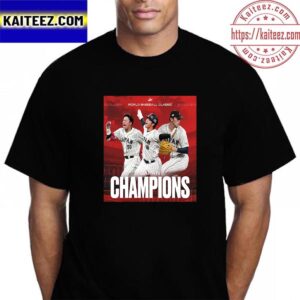 2023 World Baseball Classic Champions Are Team Japan Champions Vintage T-Shirt