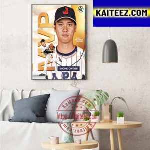 2023 World Baseball Classic MVP Is Shohei Ohtani Art Decor Poster Canvas