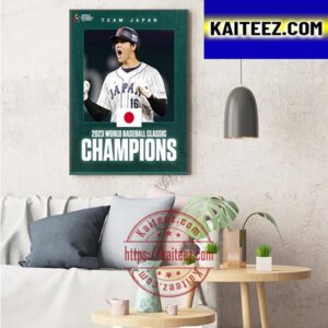 2023 World Baseball Classic World Champions Are Team Japan Art Decor Poster Canvas