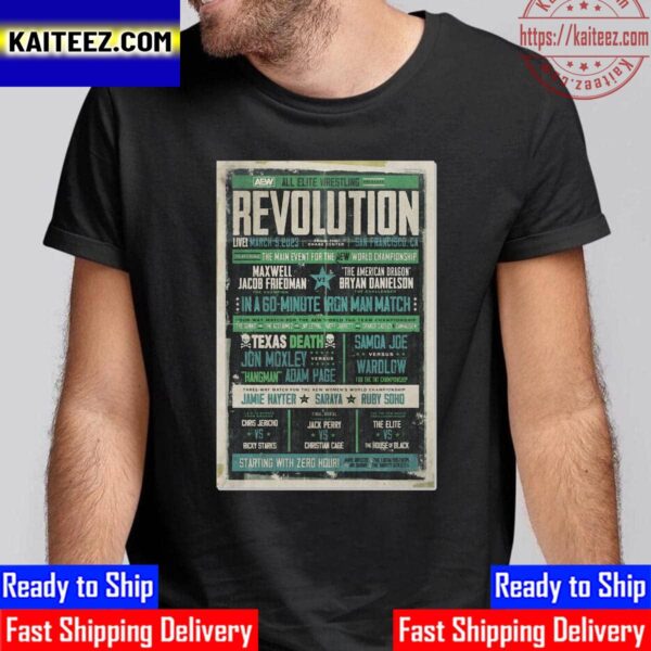 AEW Revolution 2023 Event Vintage T-Shirt