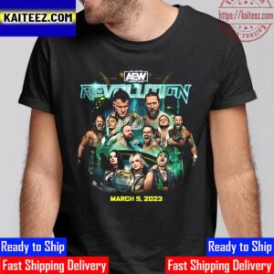 AEW Revolution 2023 Poster Vintage T-Shirt