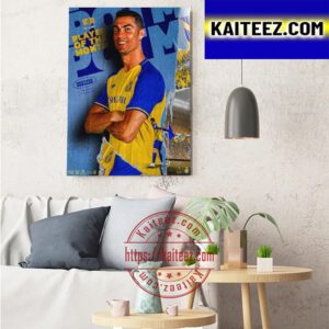Al Nassr FC Player Of The Month Is Cristiano Ronaldo Art  Decor Poster Canvas