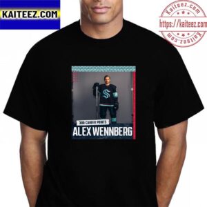 Alex Wennberg 300 Career NHL Points With Seattle Kraken Vintage T-Shirt