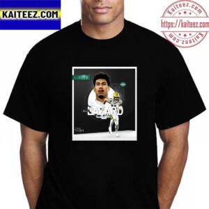 Allen Lazard Signed New York Jets NFL Vintage T-Shirt