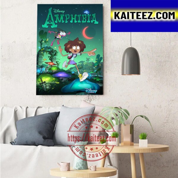 Amphibia Poster Of Disney Art  Decor Poster Canvas