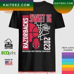 Arkansas Razorbacks Sweet 16 Ncaa Division I Men’s Basketball Championship 2023 T-shirt