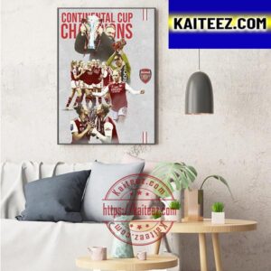 Arsenal The FA Womens Continental League Cup Champions Art Decor Poster Canvas