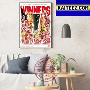 Arsenal The FA Womens Continental League Cup Winners Art Decor Poster Canvas