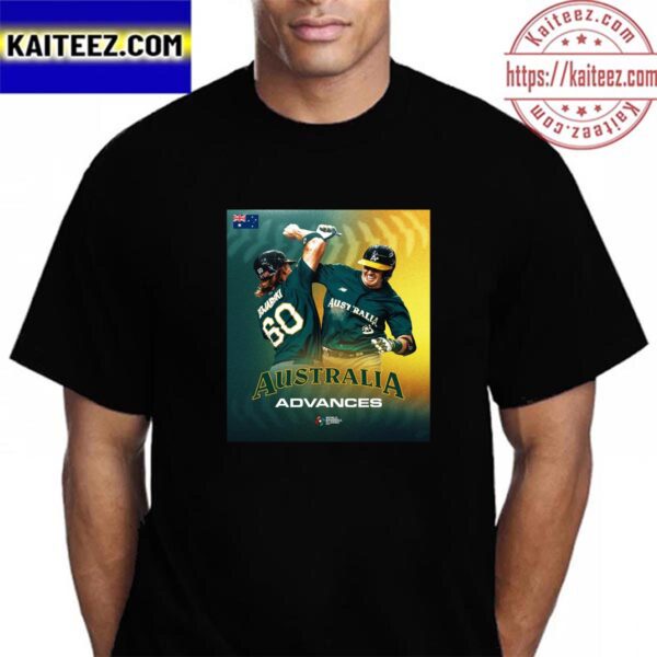 Australia Advances To The Quarter Final Of The 2023 World Baseball Classic Vintage T-Shirt