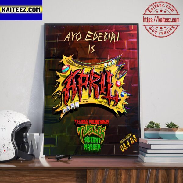 Ayo Edebiri Is April ONeil In Teenage Mutant Ninja Turtles Mutant Mayhem Art Decor Poster Canvas