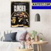 Boston Bruins Clinched Stanley Cup Playoffs 2023 Art Decor Poster Canvas