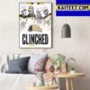 Boston Bruins Clinched 2023 Stanley Cup Playoffs Art Decor Poster Canvas