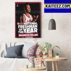 Brandon Miller Is USBWA National Freshman Player Of The Year Art Decor Poster Canvas
