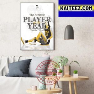 Caitlin Clark Is The Athletic WBB Player Of The Year Art Decor Poster Canvas