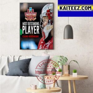 Cami Kronish Is The Most Outstanding Player At The 2023 Womens Frozen Four Art Decor Poster Canvas