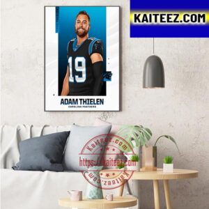 Carolina Panthers Signing Former Minnesota Vikings WR Adam Thielen Art Decor Poster Canvas