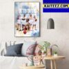 Chattanooga Mocs Womens Basketball 2023 Southern Conference Champions Art Decor Poster Canvas