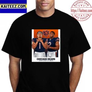 Chicago Bears Justin Fields And D J Moore New Dynamic Duo Vintage T-Shirt