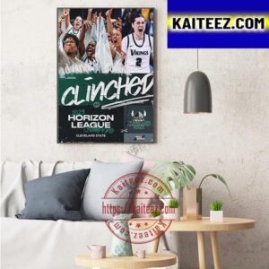 Cleveland State Womens Basketball Are Winners 2023 Horizon League Champions Art Decor Poster Canvas