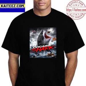Cocaine Shark Official Poster Movie Vintage T-Shirt