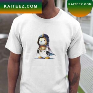 Cute brave penguin animal lover space gift Classic T-Shirt