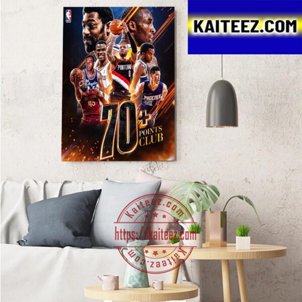 Damian Lillard Joins All Time List Most Points In NBA Game Art  Decor Poster Canvas