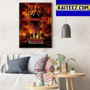 Dungeons And Dragons Honor Among Thieves ScreenX Official Poster Art Decor Poster Canvas