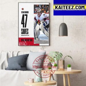 Dylan Ferguson 47 Saves In First NHL Start Art Decor Poster Canvas
