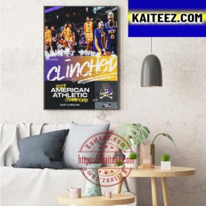 East Carolina Pirates Womens Basketball Are 2023 American Athletic Conference Champions Art Decor Poster Canvas