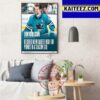 Erik Karlsson New Career High For Points In A Season With San Jose Sharks In NHL Art Decor Poster Canvas