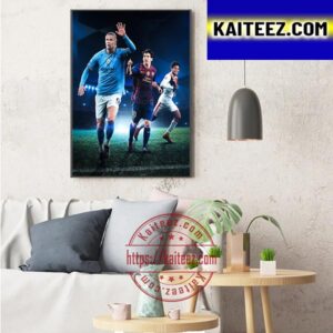 Erling Haaland To Hit Five Goals In A Champions League Game Art Decor Poster Canvas