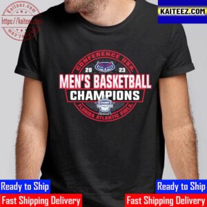 FAU Owls 2023 C-USA Mens Basketball Conference Tournament Champions Vintage T-Shirt