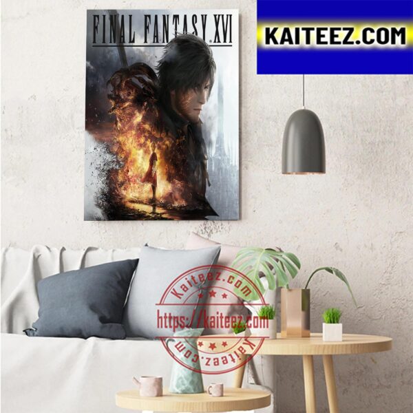 Final Fantasy XVI Poster Art  Decor Poster Canvas