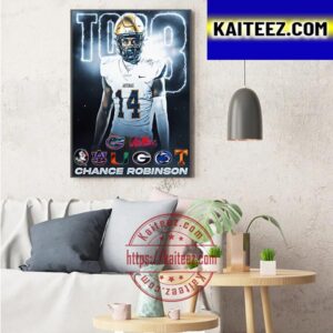 Four Star WR Chance Robinson Is Down To 8 Schools Art Decor Poster Canvas