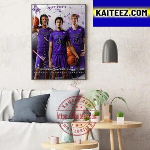 Furman Paladins Mens Basketball 2023 Southern Conference Champions Art Decor Poster Canvas