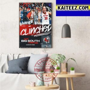 Gardner Webb Womens Basketball Are 2023 Big South Champions Art Decor Poster Canvas