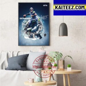 Geno Smith Has Officially Signed An Extension With Seattle Seahawks NFL Art Decor Poster Canvas