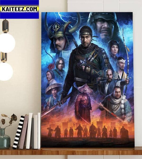 Ghost Of Tsushima Fan Art Poster Art Decor Poster Canvas