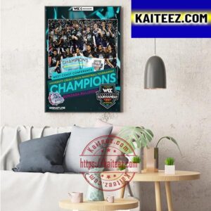Gonzaga Bulldogs Mens Basketball Are 2023 West Coast Conference University Credit Union Basketball Tournament Champions Art Decor Poster Canvas