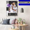 Howard Bison Mens Basketball Are 2023 MEAC Champions Art Decor Poster Canvas